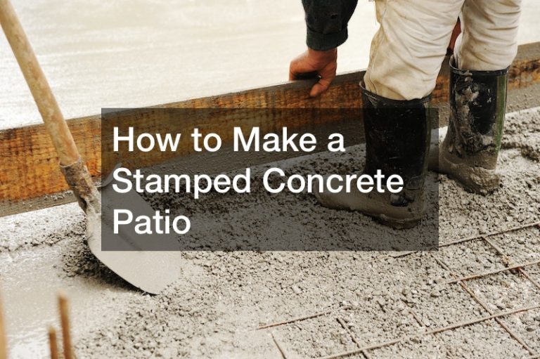 How to Make a Stamped Concrete Patio