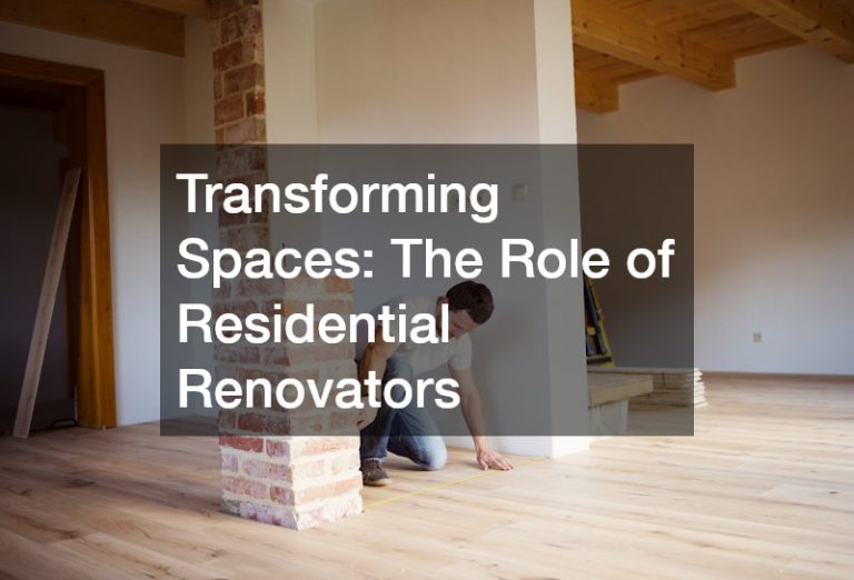 Transforming Spaces  The Role of Residential Renovators